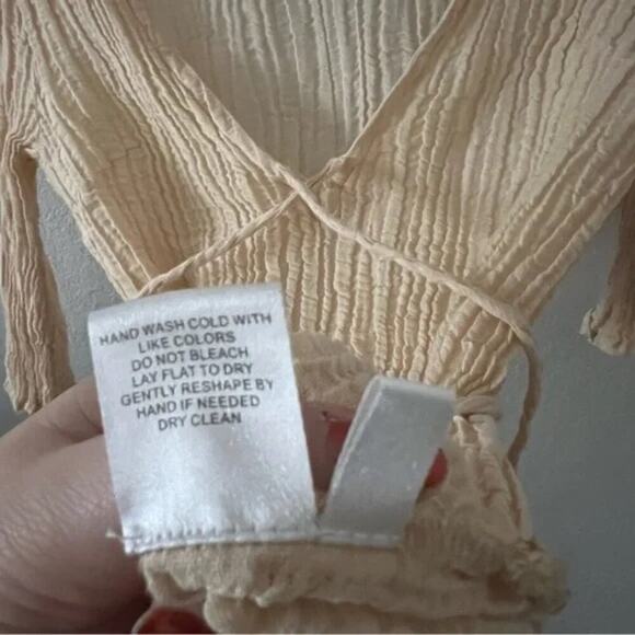 Monday Swimwear Ravello Linen Cover Up Dress in Vanilla Crinkle - Picture 9 of 9